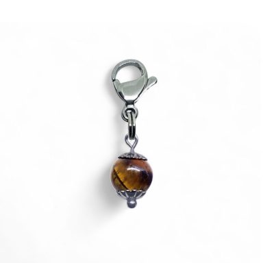 Tigers Eye Clip On Charm