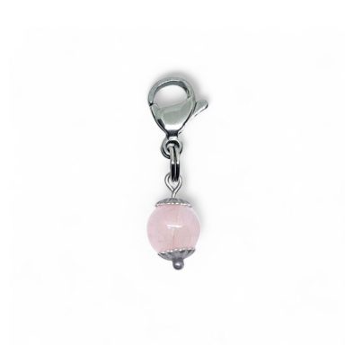 Rose Quartz Clip On Charm